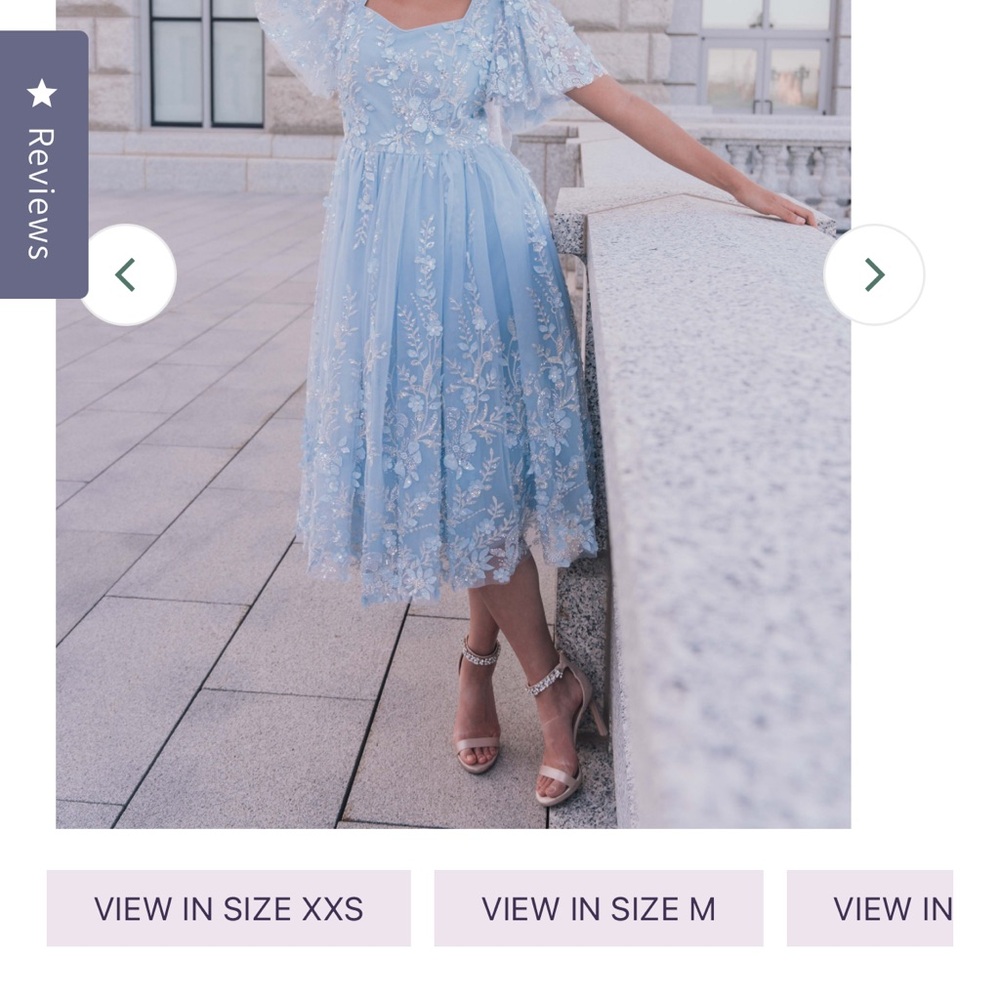 Elegant Blue Floral JessaKae Dress - Picture 9 of 10